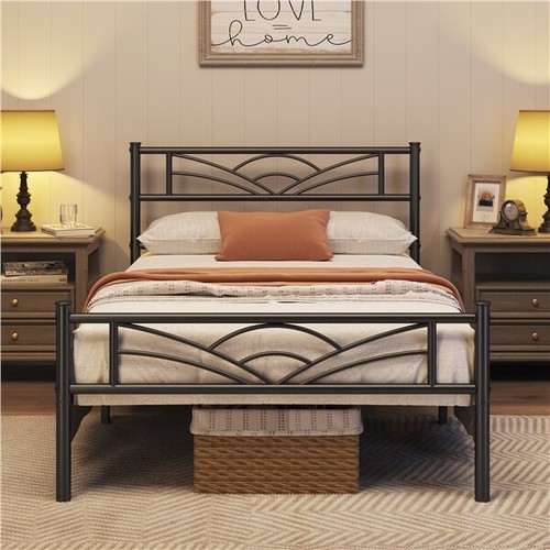 Twin full queen metal bed - metal,